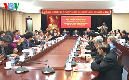 Общественные науки играют важную роль  в разработке курса Компартии Вьетнама - ảnh 1